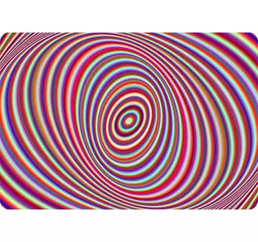 Cover adesiva a spirale caleidoscopica per pc - TenStickers