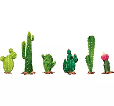 Adesivo da parete cactus - TenStickers