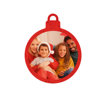 Adesivo per finestra palla di natale personalizzata - TenStickers