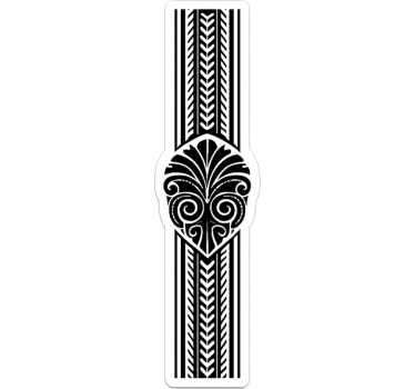 Adesivo per bici foglio tribale maori - TenStickers