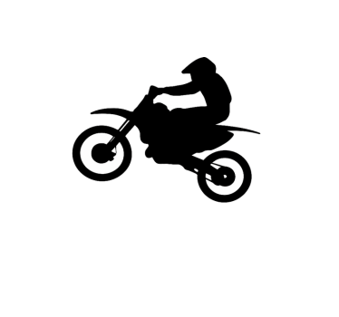 Adesivo per moto motociclista su due ruote - TenStickers