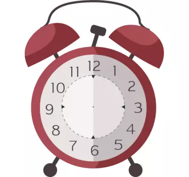 Orologio adesivo sveglia - TenStickers