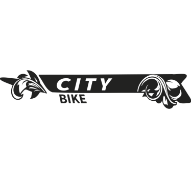 Adesivo per bici collezione di biciclette in città - TenStickers