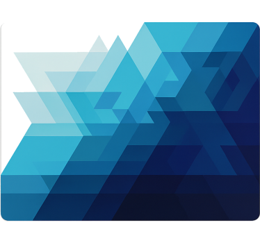 Adesivo per furgone disegno di triangoli blu - TenStickers
