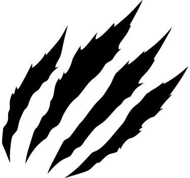 Adesivo per moto disegno graffi monocolore - TenStickers