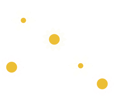Adesivo per moto disegno di fiori semplici con nome - TenStickers