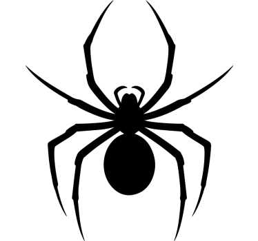 Adesivo per moto disegno di ragno monocolore - TenStickers