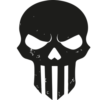 Adesivo per moto disegno del casco del teschio - TenStickers