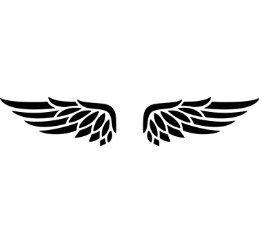 Adesivo per moto design della motocicletta con ali - TenStickers