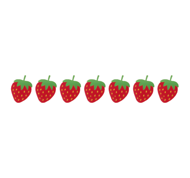 Adesivo per bici motivo fragola - TenStickers