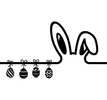 Vetrofania decorativa pasquale - TenStickers
