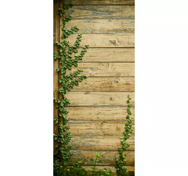 Adesivo porta pianta sul legno - TenStickers