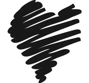 Sticker decorativo cuore San Valentino - TenStickers