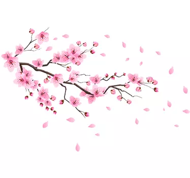 Adesivo ciliegio in fiore primavera - TenStickers