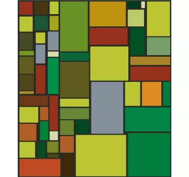 Pellicola per vetro geometrica - TenStickers