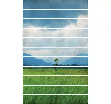 Wall sticker natura panorama per scale - TenStickers