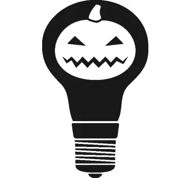 Vetrofanie luce di zucca giocosa - TenStickers