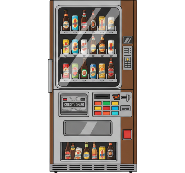 Adesivo per frigo macchina per birra - TenStickers