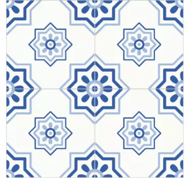 Sticker piastrelle azulejo azzurre - TenStickers