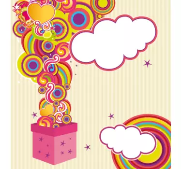 Sticker cartello regali personalizzabile - TenStickers
