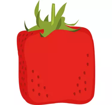 Sticker ortofrutta offerta fragola - TenStickers