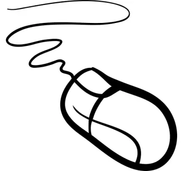 Sticker decorativo mouse pc - TenStickers