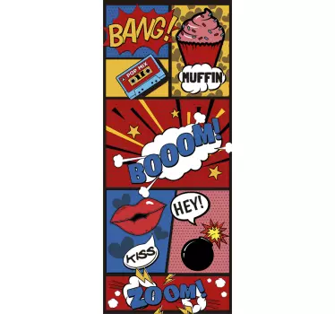 Disegno per pareti fumetti pop art - TenStickers