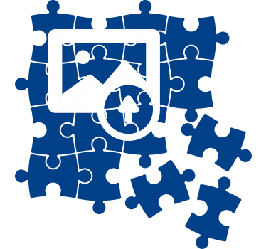 Adesivo murale puzzle foto - TenStickers