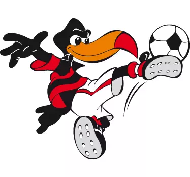 Sticker bambini corvo calciatore - TenStickers
