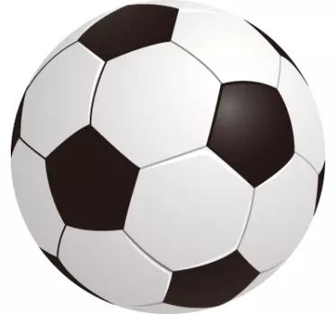 Adesivo bambini pallone da calcio colore - TenStickers