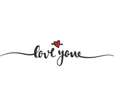 Ti amo adesivo testiera - TenStickers