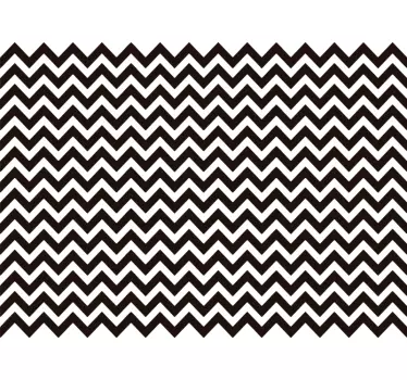 Adesivo da parete con testiera a zigzag - TenStickers