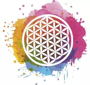 Sticker di yoga del fiore della vita - TenStickers