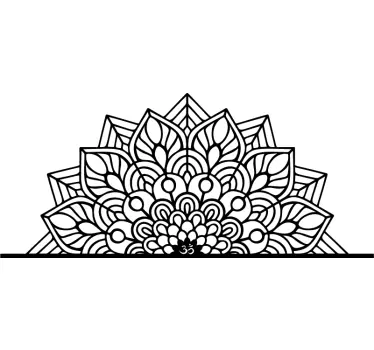 Adesivo per parete con stile mandala - TenStickers