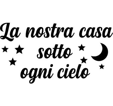 Adesivo per roulotte la nostra casa in movimento - TenStickers