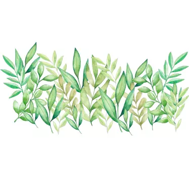 Adesivo murale con piante verdi - TenStickers