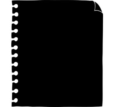 Adesivo murale lavagna block notes - TenStickers