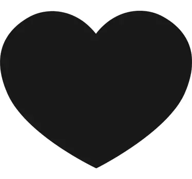 Adesivo murale lavagna cuore - TenStickers
