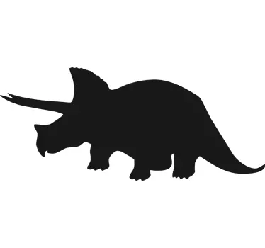 Adesivo murale lavagna dinosauro triceratopo - TenStickers