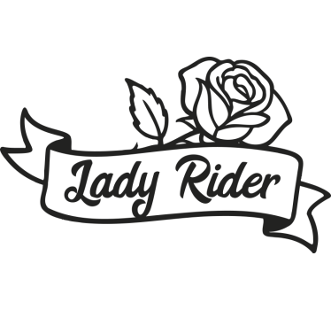 Adesivo per moto lady rider rosa - TenStickers