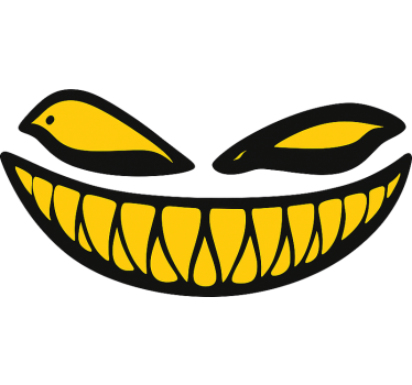 Adesivo per moto sorriso ombroso - TenStickers