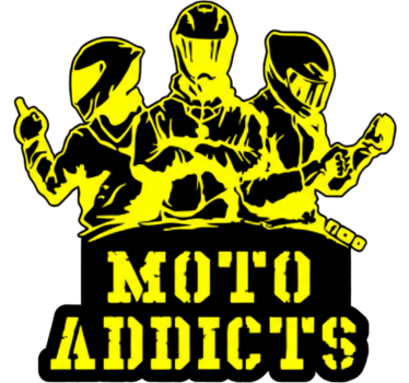 Adesivo per moto logo moto addicts - TenStickers