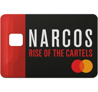 Adesivo carta di credito avvolgimento narcos mastercard - TenStickers