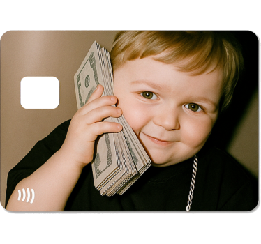 Adesivo carta di credito soldi della cultura meme - TenStickers