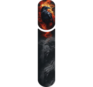 Adesivo per bici raven fire wrap - TenStickers
