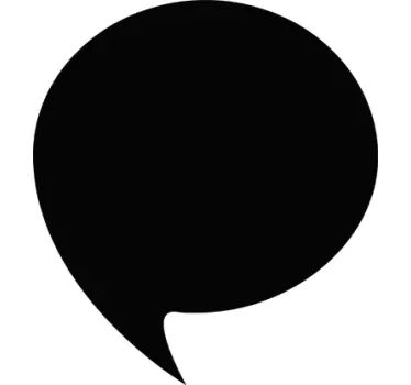 Adesivo muro lavagna forma nuvola dialogo - TenStickers