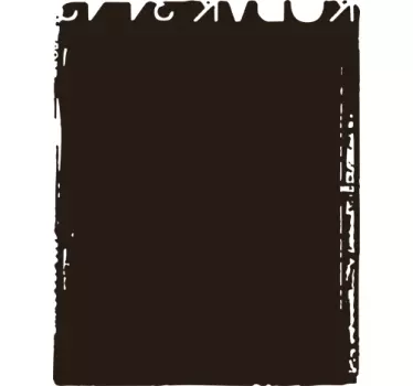 Adesivo murale lavagna foglio grunge - TenStickers