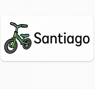 Adesivo per bici etichetta del proprietario - TenStickers