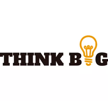 Adesivo murale camera ragazzi think big - TenStickers