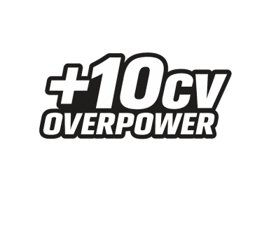 Adesivo per moto aumento 10 cv testo - TenStickers